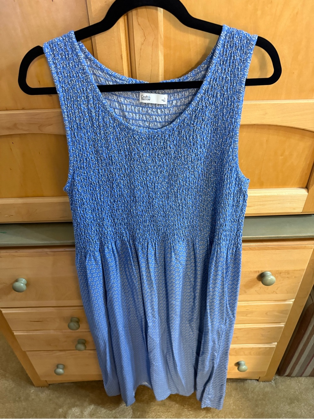 Croft & Barrow Smocked Midi Dress
